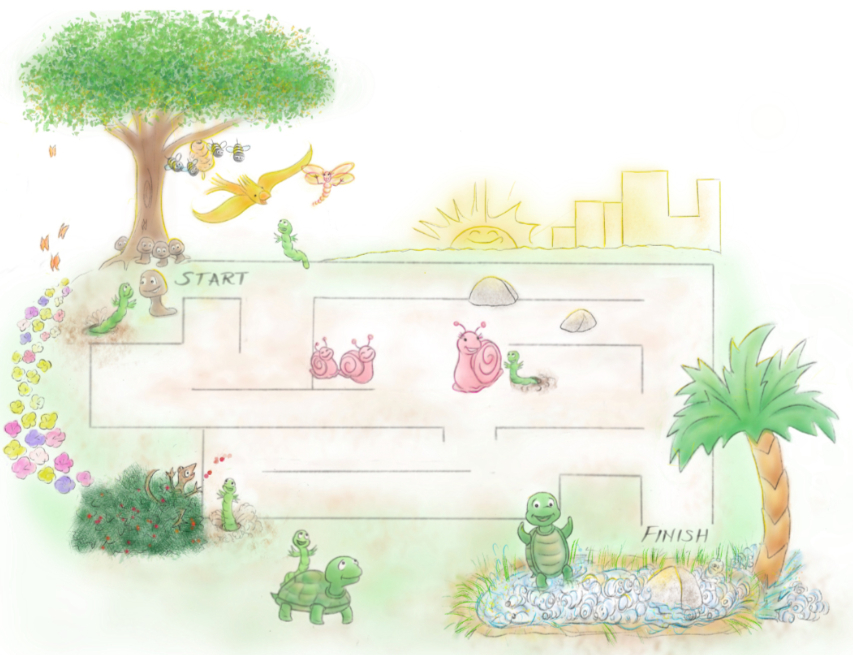 coloring maze